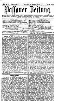 Passauer Zeitung Freitag 11. Februar 1870