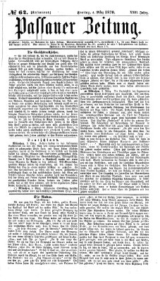 Passauer Zeitung Freitag 4. März 1870