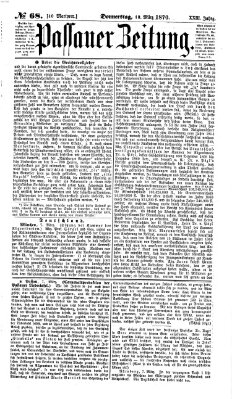 Passauer Zeitung Donnerstag 10. März 1870