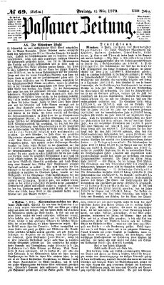 Passauer Zeitung Freitag 11. März 1870