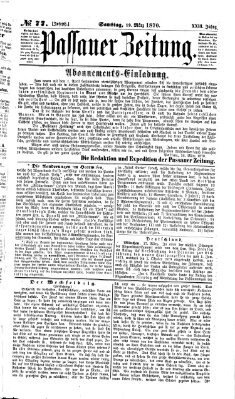 Passauer Zeitung Samstag 19. März 1870