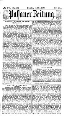 Passauer Zeitung Mittwoch 30. März 1870