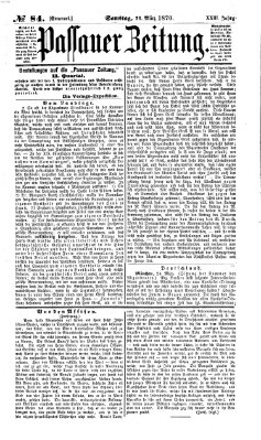 Passauer Zeitung Samstag 26. März 1870