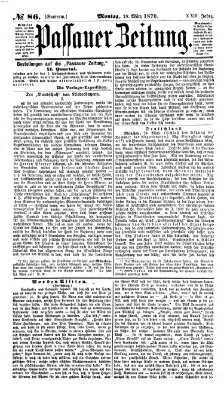 Passauer Zeitung Montag 28. März 1870