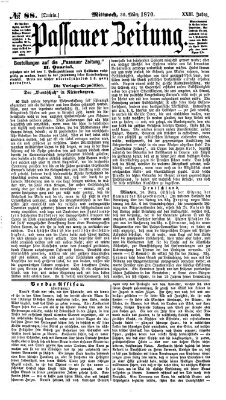 Passauer Zeitung Mittwoch 30. März 1870