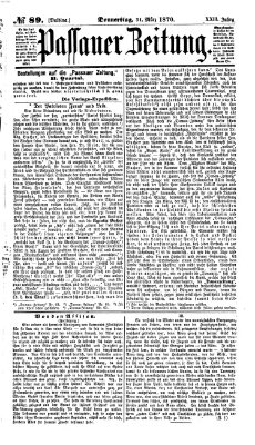 Passauer Zeitung Donnerstag 31. März 1870