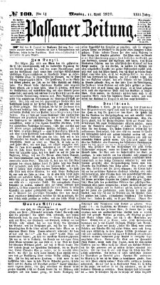 Passauer Zeitung Montag 11. April 1870