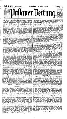 Passauer Zeitung Mittwoch 20. April 1870