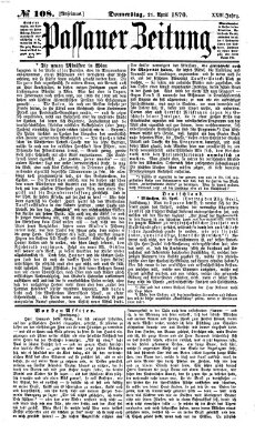 Passauer Zeitung Donnerstag 21. April 1870