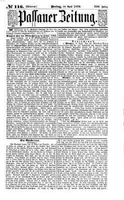 Passauer Zeitung Freitag 29. April 1870