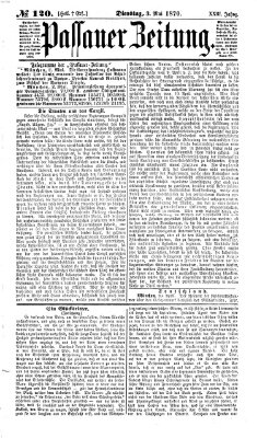 Passauer Zeitung Dienstag 3. Mai 1870