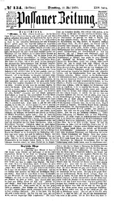 Passauer Zeitung Dienstag 17. Mai 1870