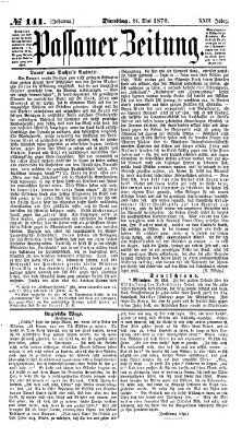 Passauer Zeitung Dienstag 24. Mai 1870