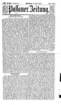 Passauer Zeitung Samstag 28. Mai 1870