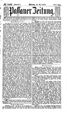 Passauer Zeitung Montag 30. Mai 1870