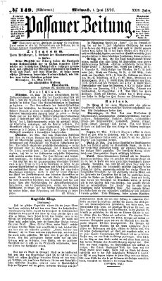 Passauer Zeitung Mittwoch 1. Juni 1870