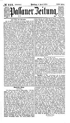 Passauer Zeitung Freitag 3. Juni 1870