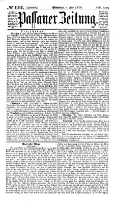 Passauer Zeitung Samstag 4. Juni 1870