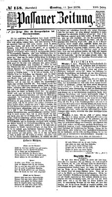 Passauer Zeitung Samstag 11. Juni 1870