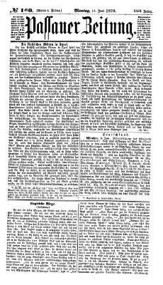 Passauer Zeitung Montag 13. Juni 1870