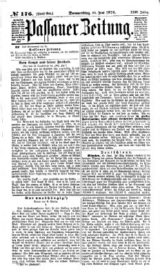 Passauer Zeitung Donnerstag 30. Juni 1870