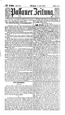 Passauer Zeitung Freitag 15. Juli 1870