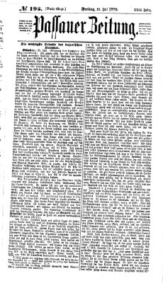 Passauer Zeitung Freitag 22. Juli 1870