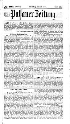 Passauer Zeitung Samstag 30. Juli 1870