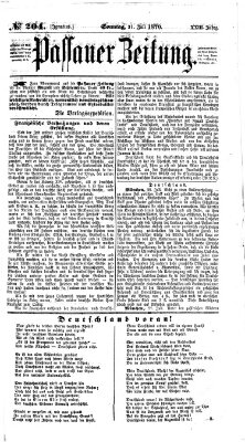 Passauer Zeitung Sonntag 31. Juli 1870