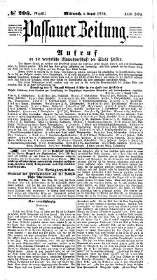 Passauer Zeitung Mittwoch 3. August 1870