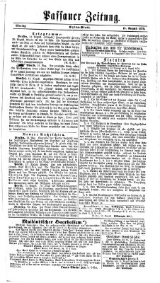 Passauer Zeitung Montag 15. August 1870