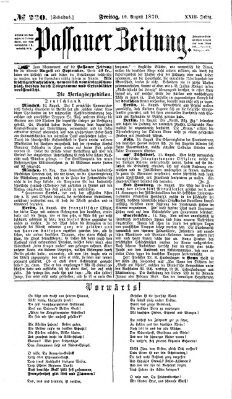 Passauer Zeitung Freitag 19. August 1870