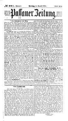 Passauer Zeitung Freitag 26. August 1870