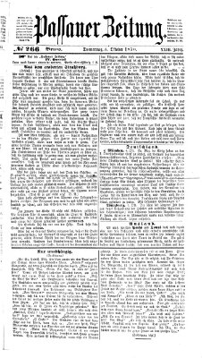 Passauer Zeitung Donnerstag 6. Oktober 1870