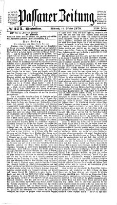 Passauer Zeitung Mittwoch 12. Oktober 1870