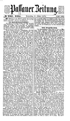 Passauer Zeitung Donnerstag 27. Oktober 1870