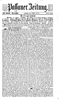 Passauer Zeitung Samstag 29. Oktober 1870