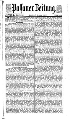 Passauer Zeitung Samstag 5. November 1870