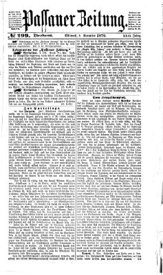 Passauer Zeitung Mittwoch 9. November 1870