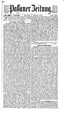 Passauer Zeitung Donnerstag 17. November 1870