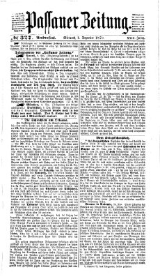 Passauer Zeitung Mittwoch 7. Dezember 1870