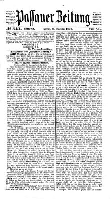 Passauer Zeitung Freitag 23. Dezember 1870