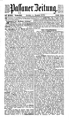 Passauer Zeitung Sonntag 11. Dezember 1870