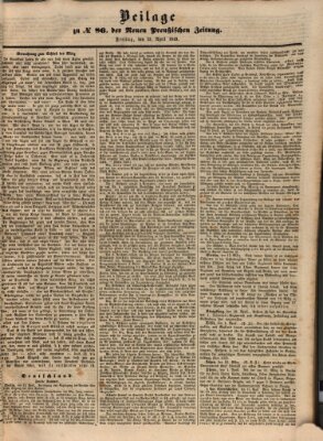 Neue preußische Zeitung Freitag 13. April 1849