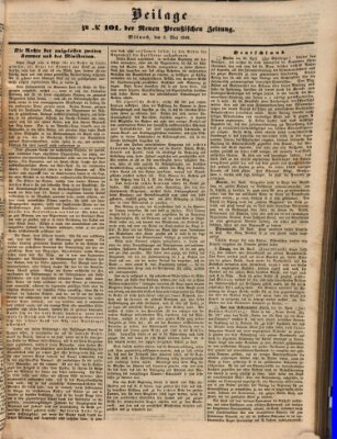 Neue preußische Zeitung Mittwoch 2. Mai 1849