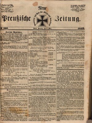 Neue preußische Zeitung Dienstag 8. Mai 1849