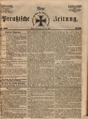 Neue preußische Zeitung Samstag 12. Mai 1849