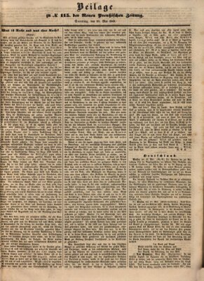 Neue preußische Zeitung Sonntag 20. Mai 1849