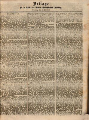 Neue preußische Zeitung Dienstag 22. Mai 1849