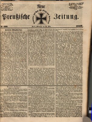 Neue preußische Zeitung Mittwoch 30. Mai 1849